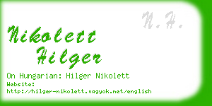 nikolett hilger business card
